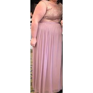 David’s Bridal Long Bridesmaid Dress